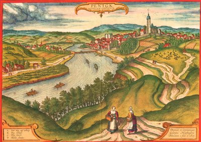 Penig, Deutschland von Georg and Hogenberg Franz (1535 90) Braun