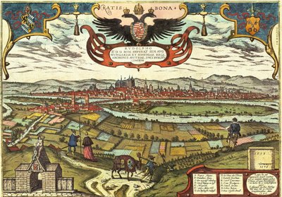 Regensburg, Deutschland von Georg and Hogenberg Franz (1535 90) Braun