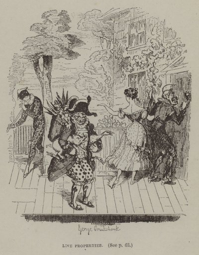 Lebende Eigenschaften von George (after) Cruikshank