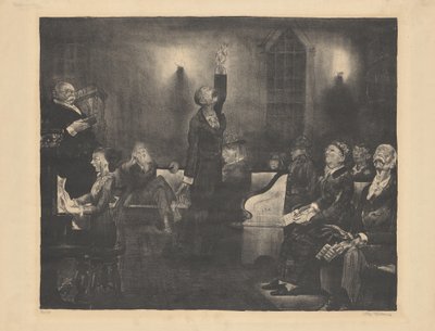 Gebetstreffen, zweiter Stein von George Bellows