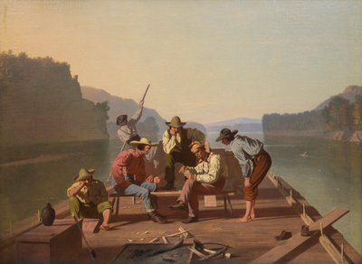 Flößer beim Kartenspielen von George Caleb Bingham