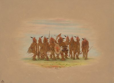 Amüsanter Tanz - Saukie von George Catlin