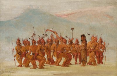 Tanz zum Berdash, 1835-1837 von George Catlin