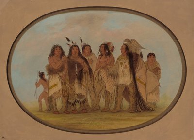 Hervorragende Crow-Indianer, 1861-1869 von George Catlin