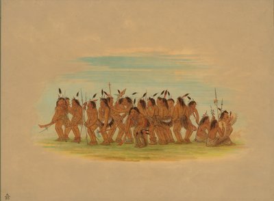 Hundetanz - Sioux, 1861 von George Catlin