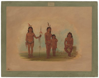 Vier Goo-a-give-Indianer von George Catlin