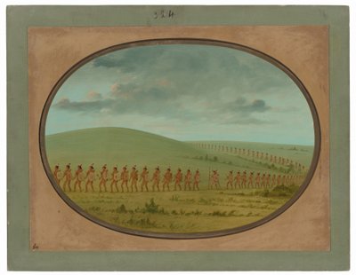 Indianerreihe - Iowa von George Catlin