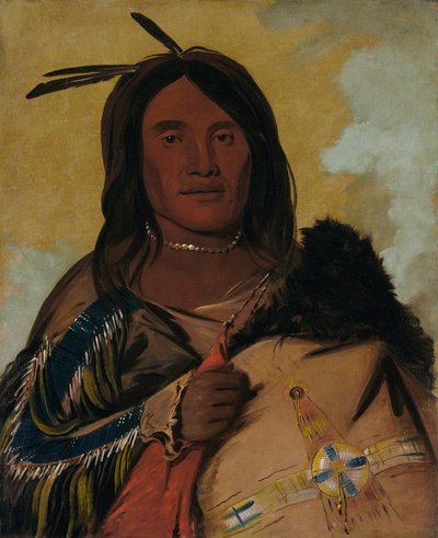 Ka-pés-ka-da, Muschelmensch, ein Oglala-Krieger von George Catlin