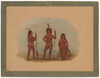 Klahoquaht-Häuptling, seine Frau und Sohn von George Catlin