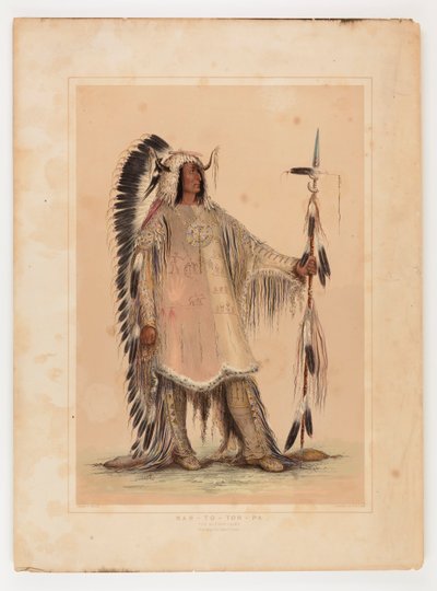 Mah-to-toh-pa, der Mandan-Häuptling von George Catlin