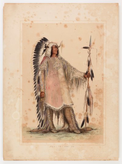 Mah-to-toh-pa, der Mandan-Häuptling von George Catlin