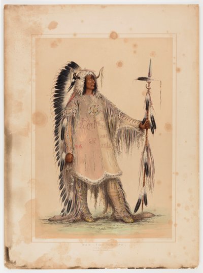 Mah-to-toh-pa, der Mandan-Häuptling von George Catlin