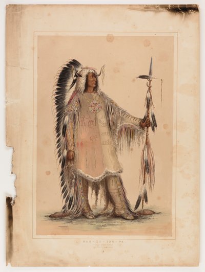 Mah-to-toh-pa, der Mandan-Häuptling von George Catlin