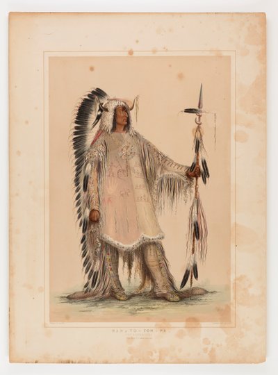 Mah-to-toh-pa, der Mandan-Häuptling von George Catlin
