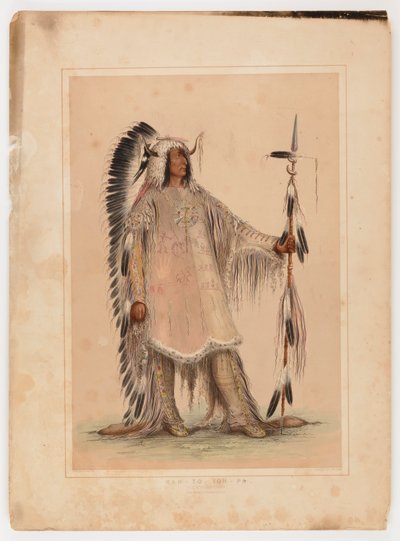 Mah-to-toh-pa, der Mandan-Häuptling von George Catlin