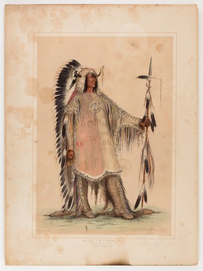Mah-to-toh-pa, der Mandan-Häuptling von George Catlin