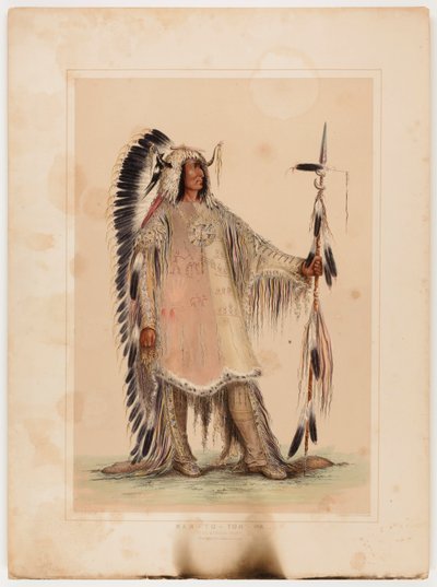 Mah-to-toh-pa, der Mandan-Häuptling von George Catlin