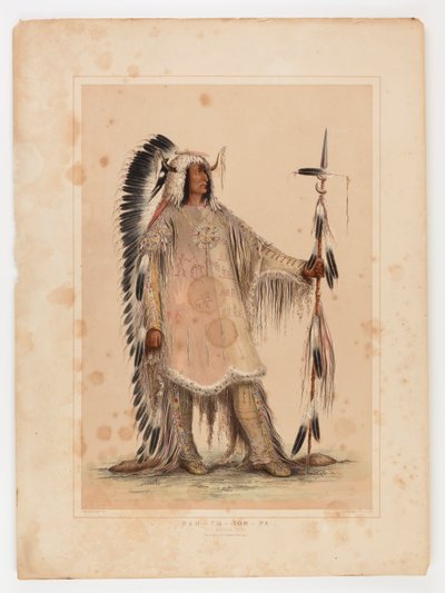Mah-to-toh-pa, der Mandan-Häuptling von George Catlin