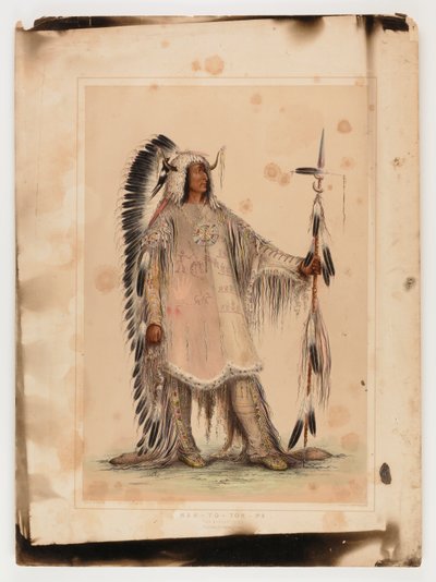 Mah-to-toh-pa, der Mandan-Häuptling von George Catlin
