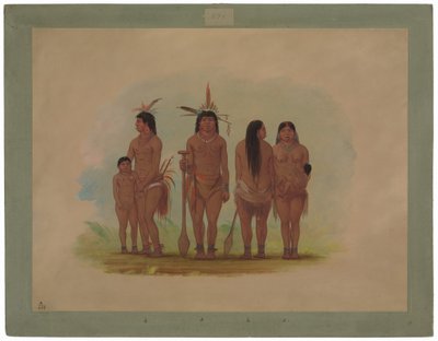 Mitglieder des Payaguas-Stammes von George Catlin