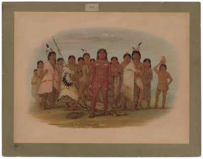 "Male mich" - Apachee von George Catlin