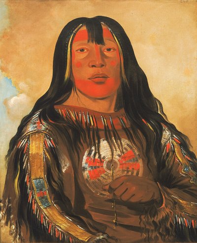 Peh-tó-pe-kiss, Adler-Rippen, ein Piegan-Häuptling von George Catlin