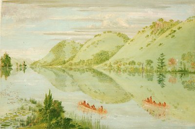 Malerische Klippen über Prairie du Chien von George Catlin