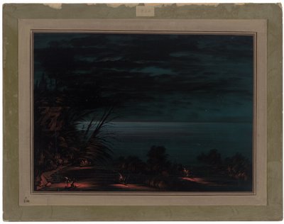 Lachsspießerei - Ottowas von George Catlin