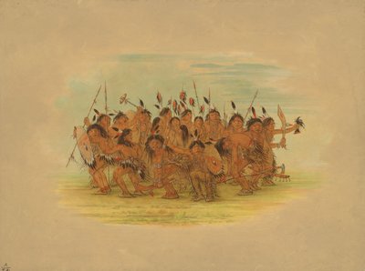 Skalptanz - Sioux, 1861 von George Catlin