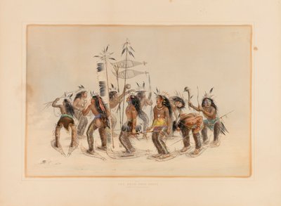 Schneeschuh-Tanz--Nr. 14 von George Catlin