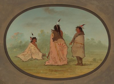 Drei Blackfoot-Männer von George Catlin