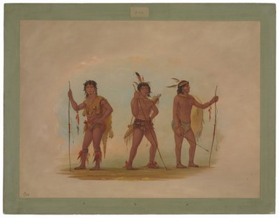 Drei Chaymas-Männer von George Catlin