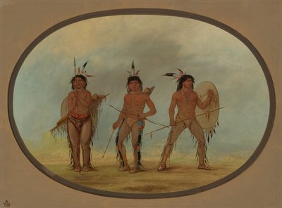 Drei Cheyenne-Krieger von George Catlin
