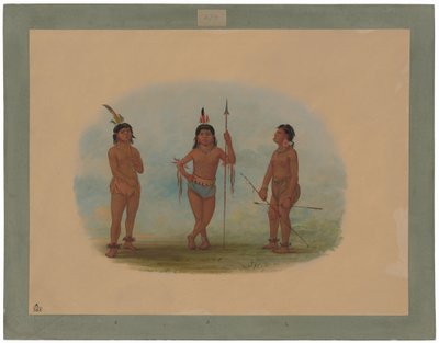 Drei junge Tobos-Männer von George Catlin