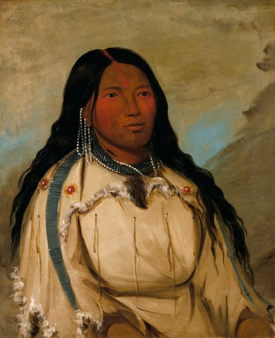 Tow-ée-ka-wet, eine Cree-Frau von George Catlin