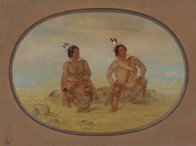 Zwei Choctaw-Indianer, 1861-1869 von George Catlin