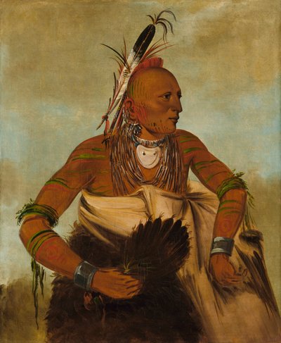 Wa-ho-béck-ee, ein hübscher Tapferer von George Catlin