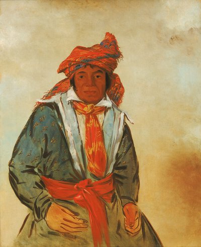 Wat-ál-le-go, ein Tapferer, 1834 von George Catlin