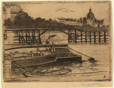 Die Holzbrücke von George Charles Aid