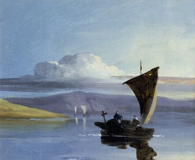 Eine chinesische Dschunke von George Chinnery
