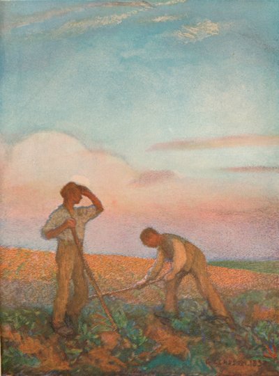 Hackarbeit, ca. 1872-1911, 1911 von George Clausen