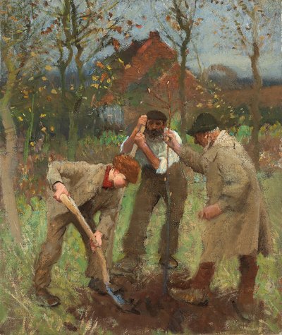 Einen Baum pflanzen von George Clausen
