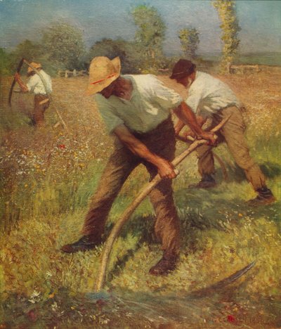 Die Mäher, um 1891, um 1915 von George Clausen