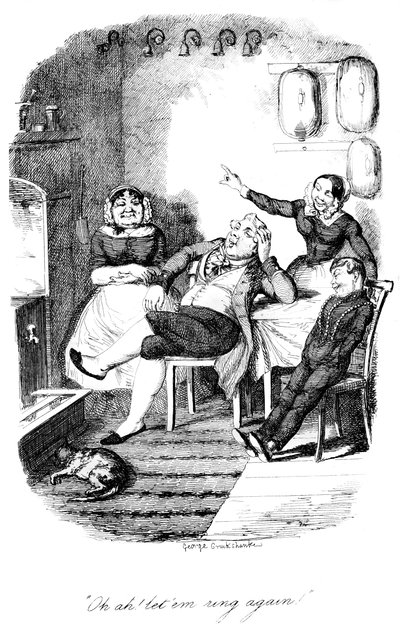 Oh ah! lasst sie wieder läuten! von George Cruikshank