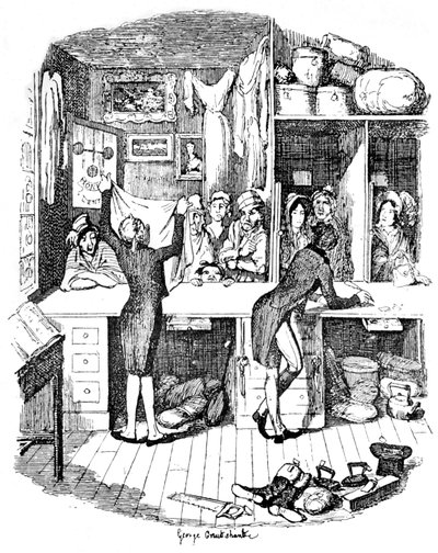 Das Pfandleihhaus, ca. 1900 von George Cruikshank