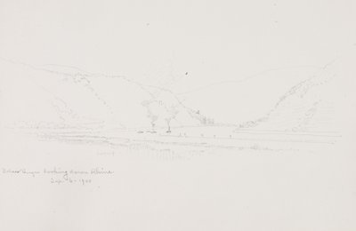 Unterhalb von Bingen, Blick auf den Rhein von George Elbert Burr