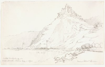Burg Marksburg bei Braubach, Rhein von George Elbert Burr