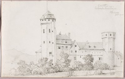 Schloss Oberlahnstein, Rhein von George Elbert Burr