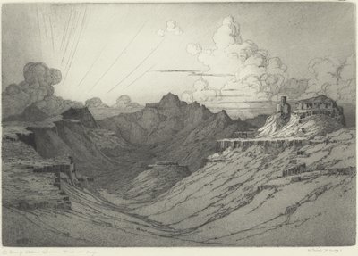 Wüstensonnenuntergang von George Elbert Burr