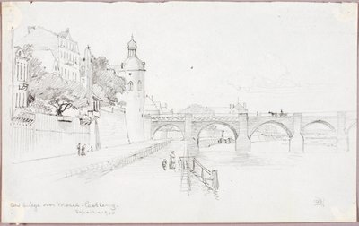 Alte Brücke über die Mosel, Koblenz von George Elbert Burr